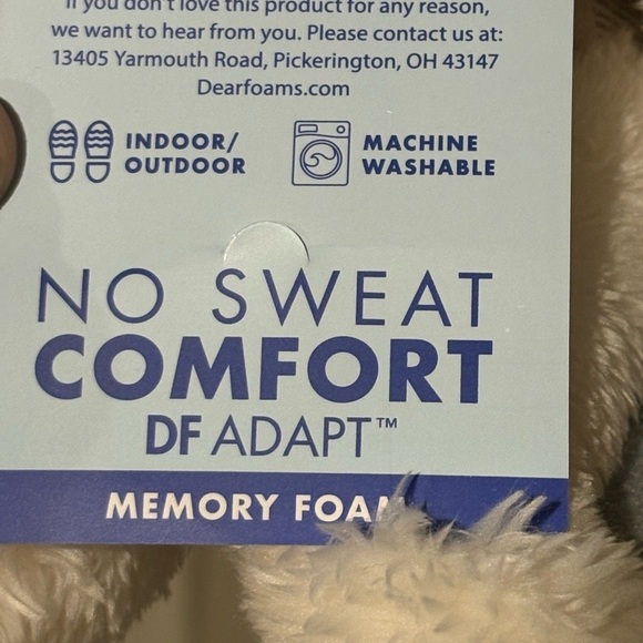 NEW Dluxe by Dearfoams Women's Memory Foam Clog Slippers Size Medium 7/8 - Picture 4 of 4